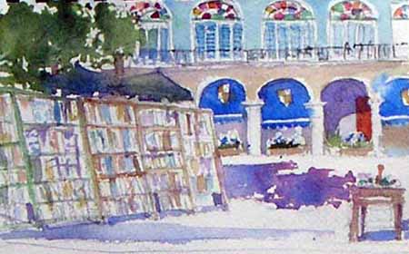 second-hand booksellers, Plaza de Armas, Havana