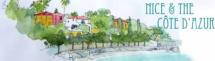 Susan's sketchbook log: Nice and the Cote d'Azur